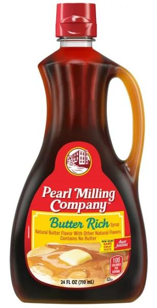 PEARL MILLING Company 'Butter Rich' Pancake Sirup Natural Butter Flavor 710 ml